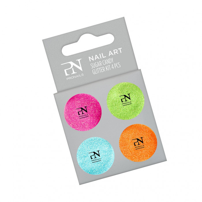 Pronails Neon Suger Candy Glitter Kit Stk