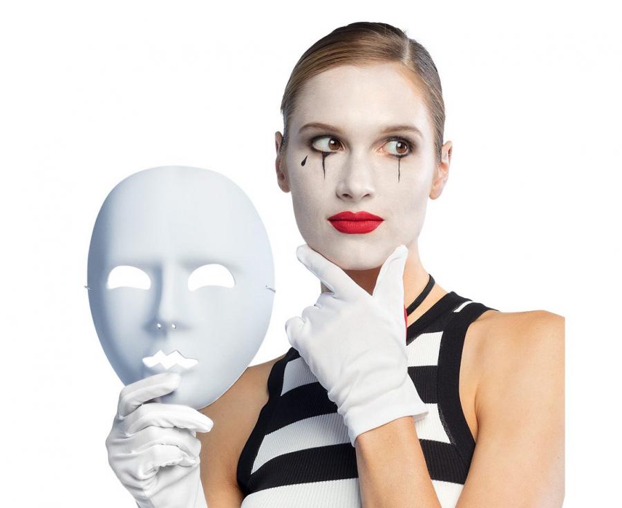 Ansigtsmaske Mime Hvid