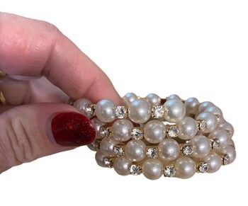 Spiralarmbånd Perler Diamanter Guld