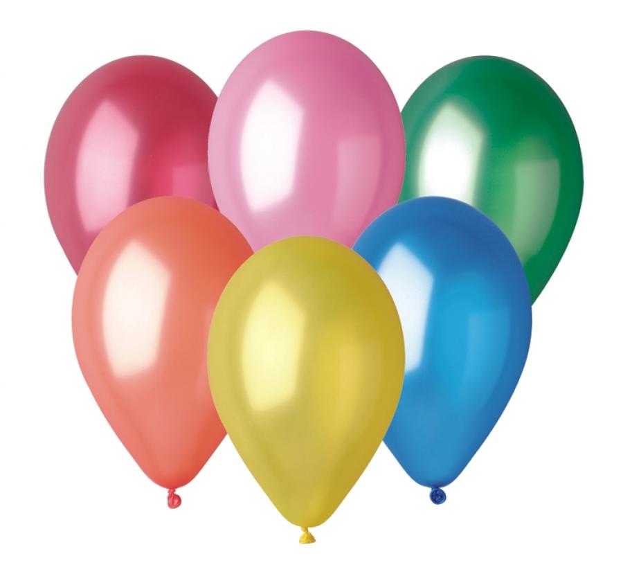 Ballon Gm90 Metal 25cm Flerfarvet 100 Stk