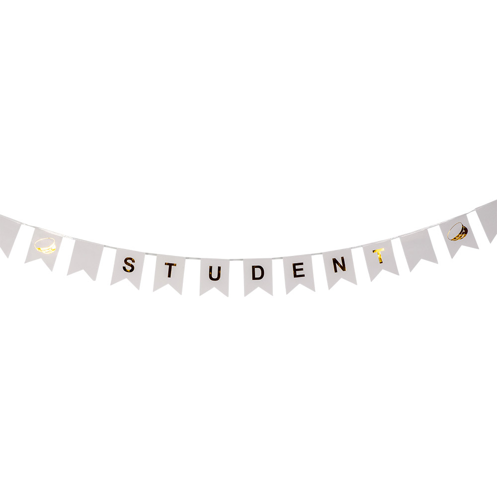Banner Student Meter Guldmetallic