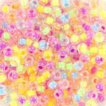 Blandede Glasperler Miyuki Seed Beads Neon Party Mix
