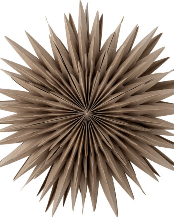 Bloomingville Elijas Julestjerne Ornament Med Lys Brun Papir