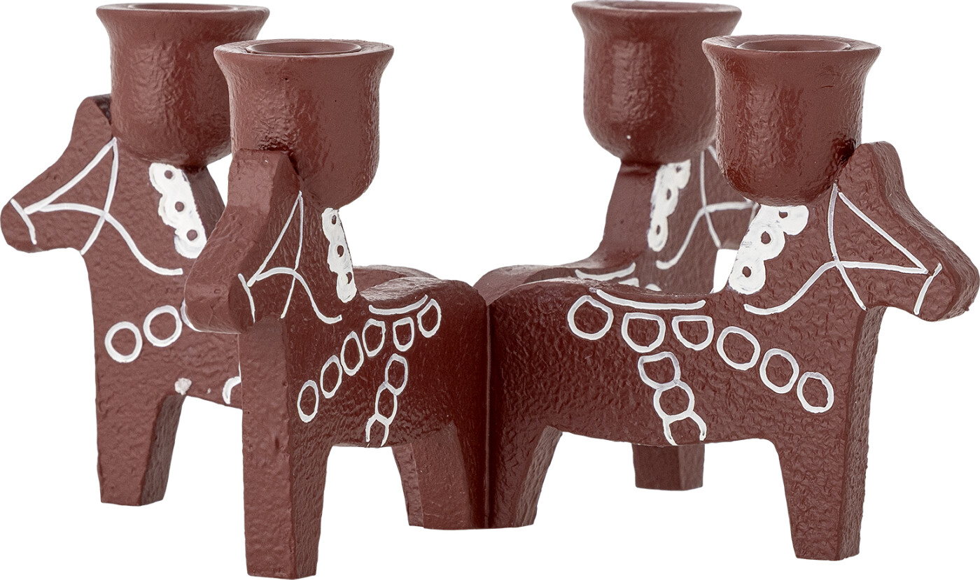 Bloomingville Siffer Adventsstage Rød Polyresin