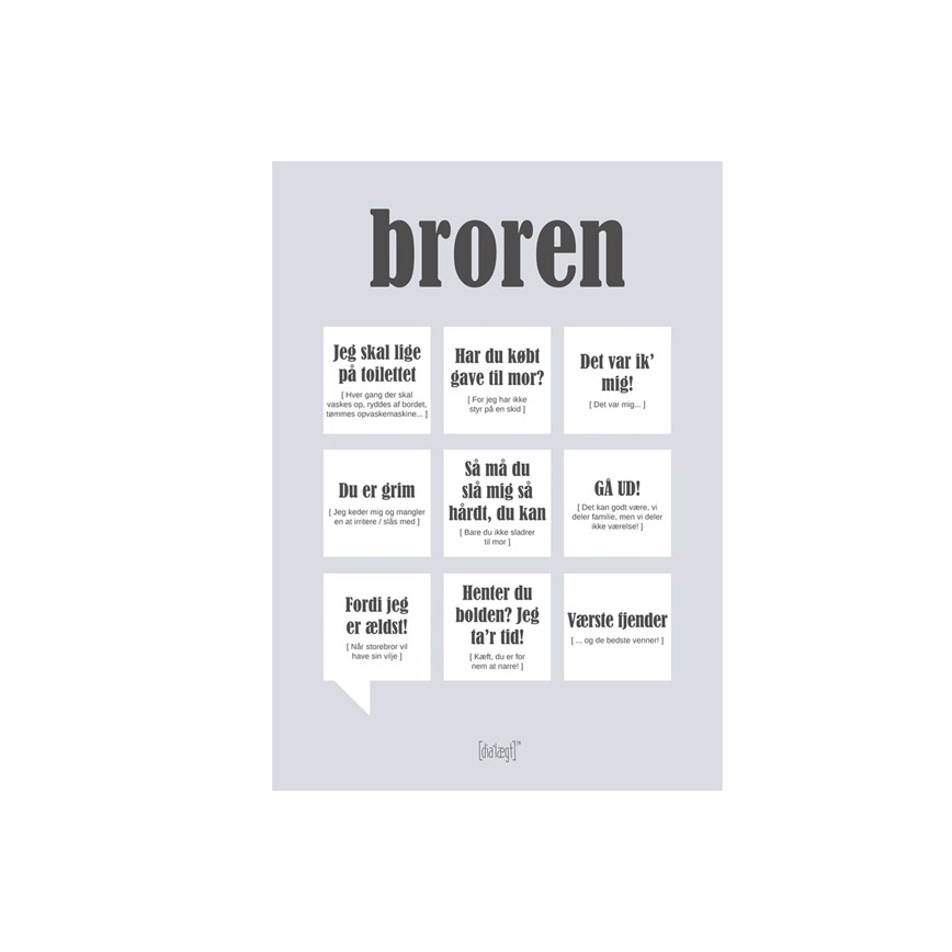 Broren Citatplakat Kort