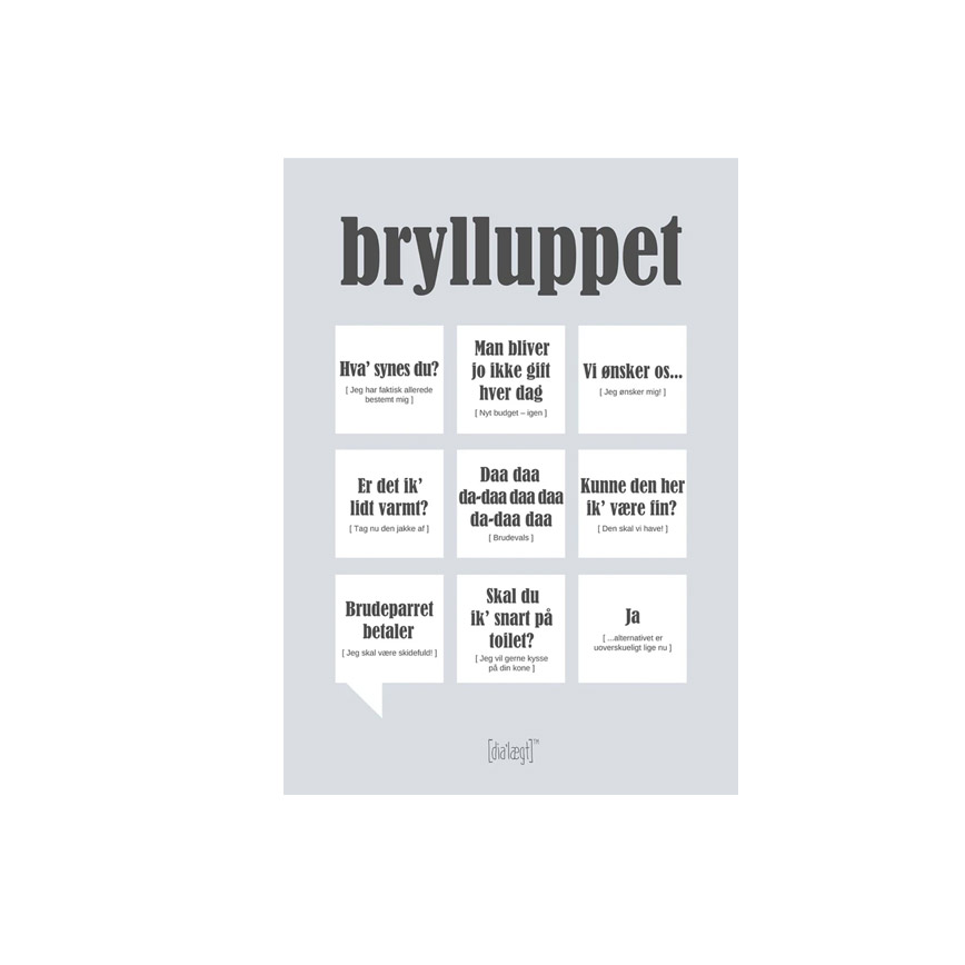 Brylluppet Citatplakat Kort
