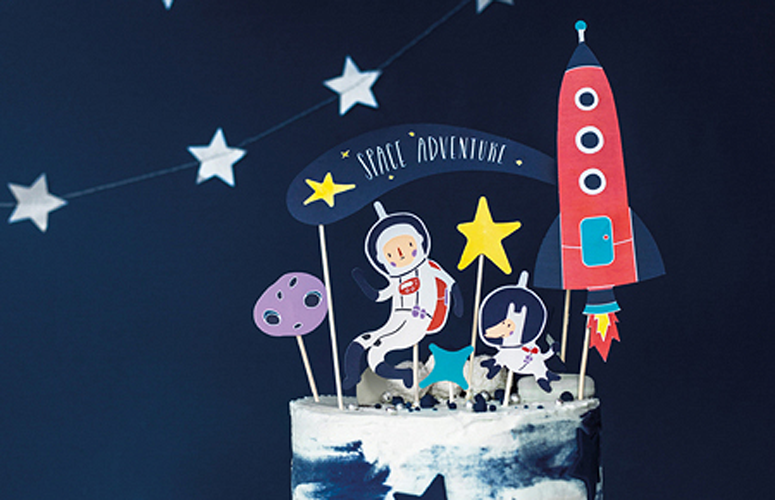 Cake Topper Spacetema Dele