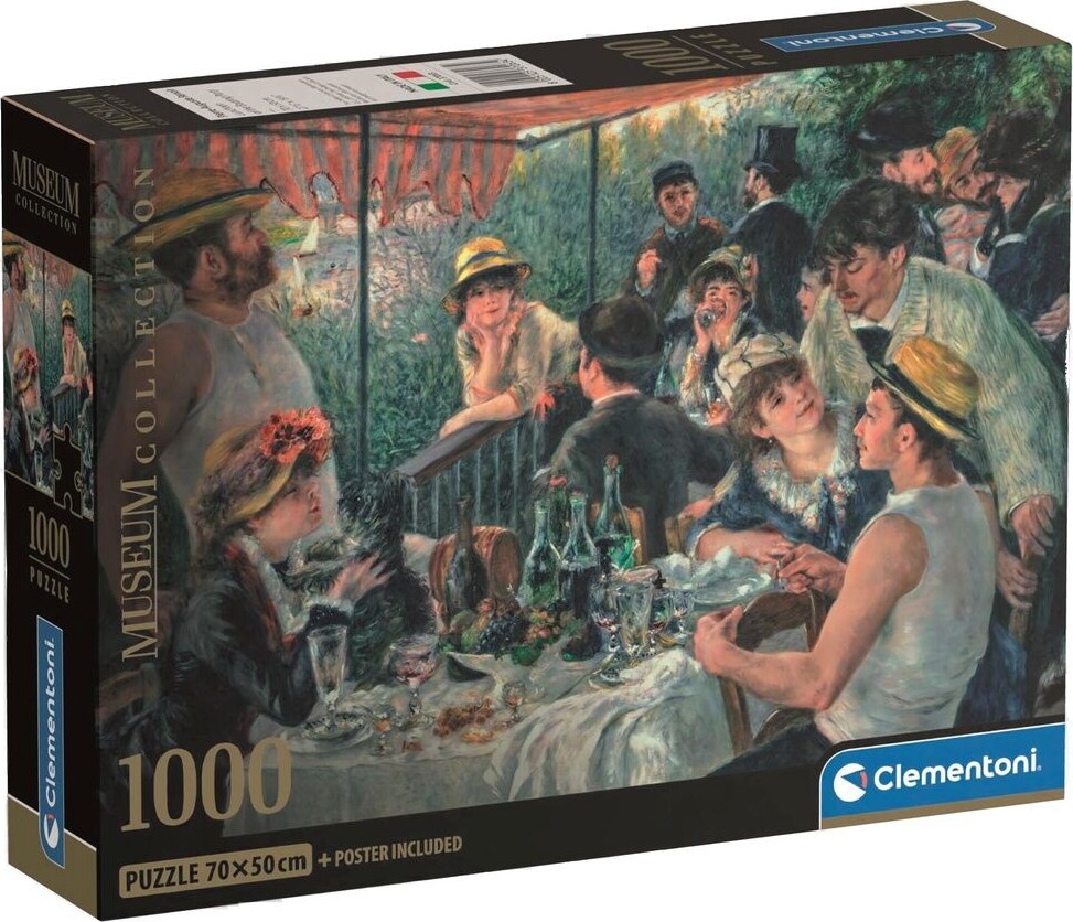 Clementoni Lunch Boating Party Renoir Puslespil 1000 Brikker