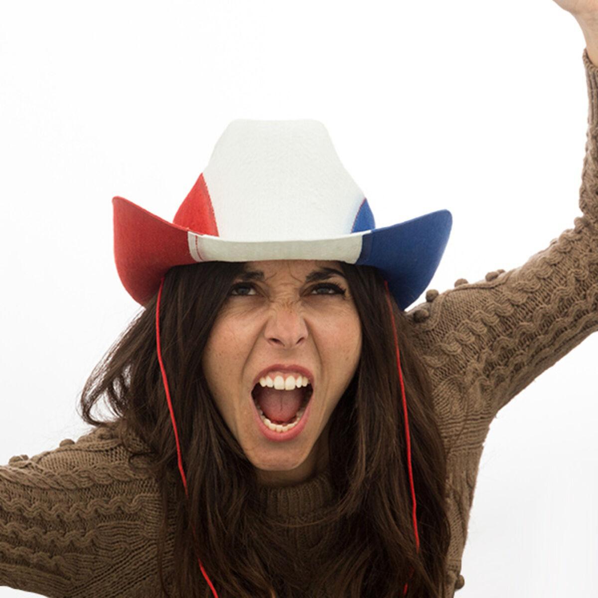 Cowboyhat Rød Hvid Blå Festhat Til Børn