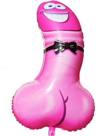 Diablo Picante Penis Shaped Party Balloon Pink