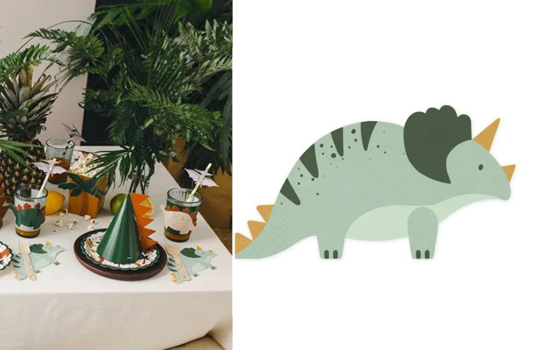 Dinosaur Party Servietter Stk