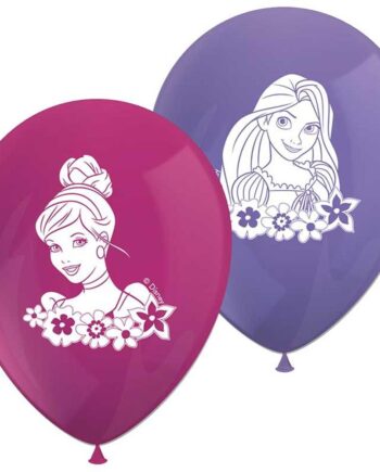 Disney Prinsesser Balloner Stk Fuchsia Lilla