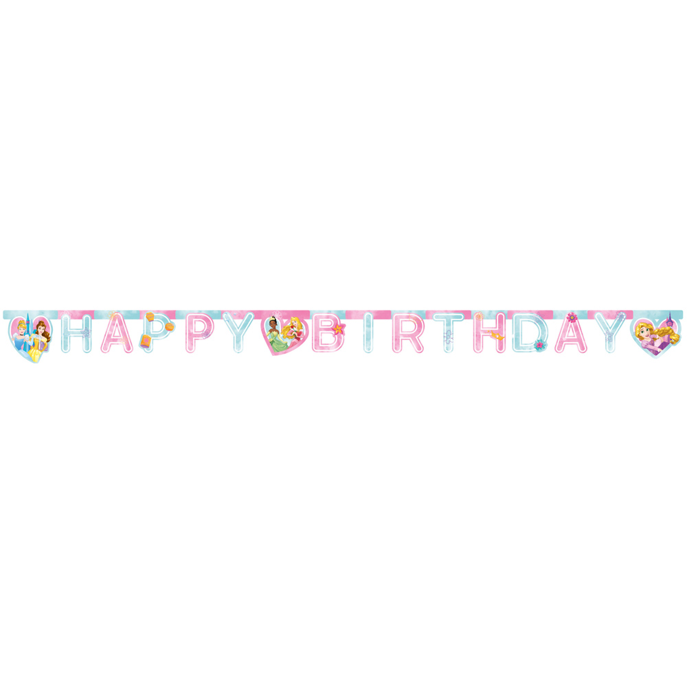 Disney Prinsesser Happy Birthday Banner Meter