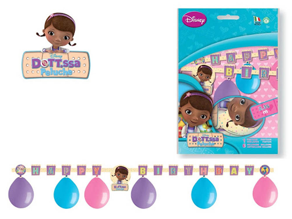 Doc Mcstuffins Banner Med Balloner