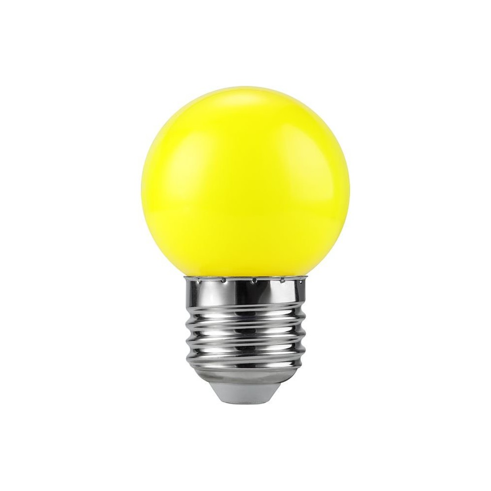E27 Led Kronepære G45 Gul 50lm Party Colour