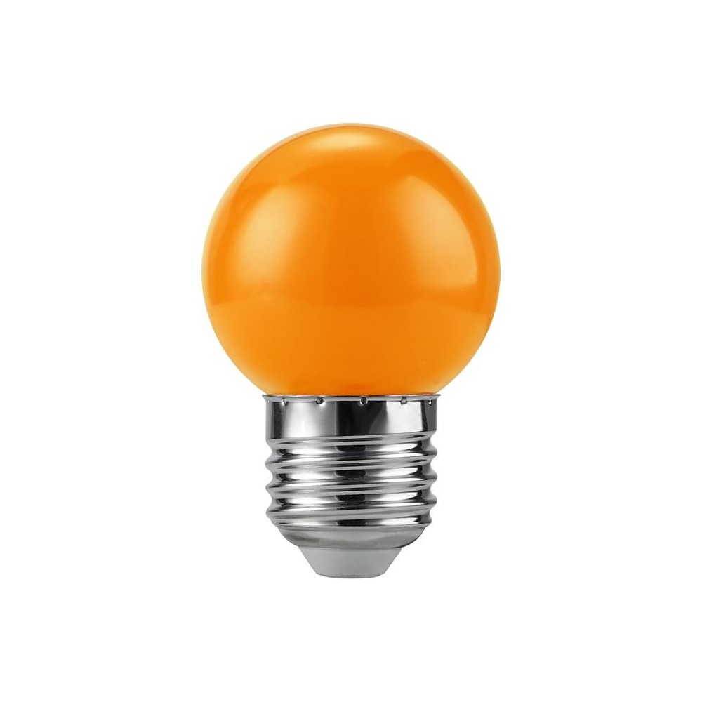 E27 Led Kronepære G45 Orange Party Pære