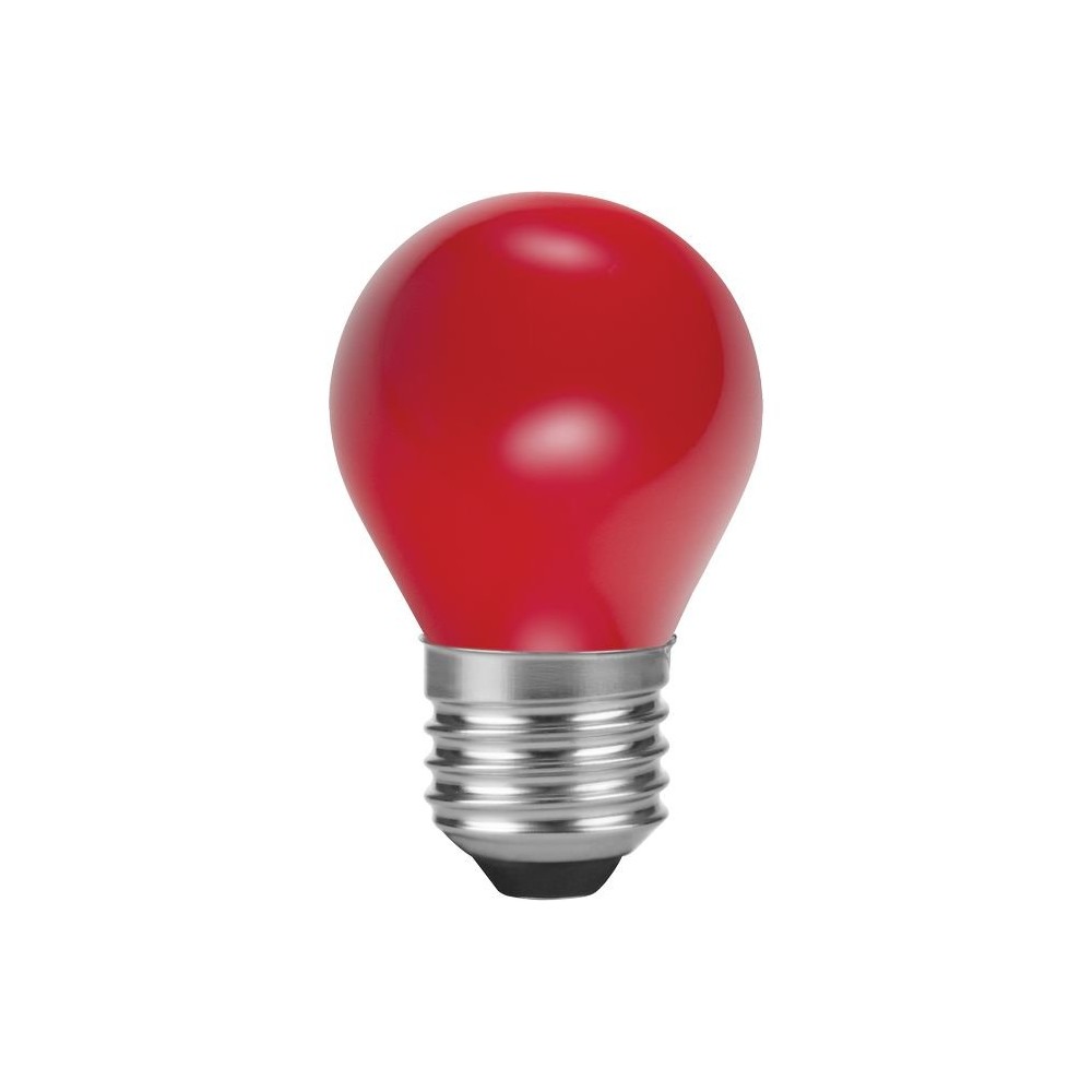 E27 Led Kronepære G45 Rød Party Colour Premium