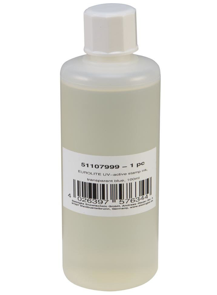 Eurolite Stempel Væske 100ml Transparent Blå