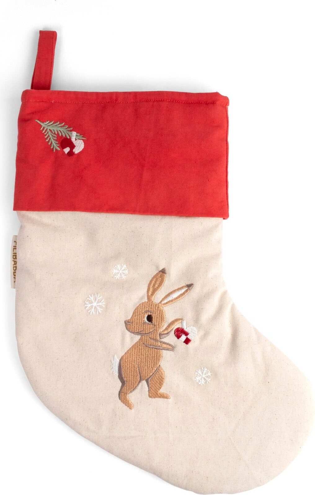 Filibabba Broderet Julesok Flerfarvet