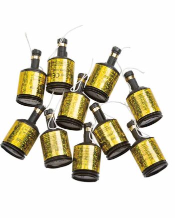 Flaske Party Poppers Stk Guld