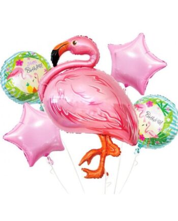 Folieballon Flamingo Sæt Stk