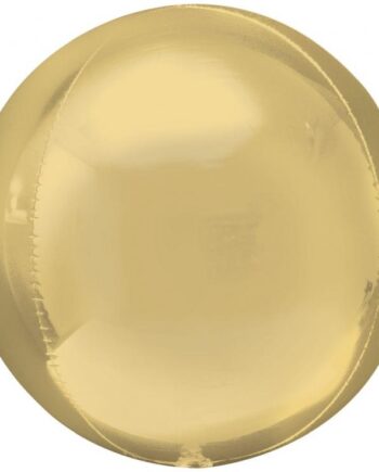 Folieballon Orbz Hvid Guld Bold Stk