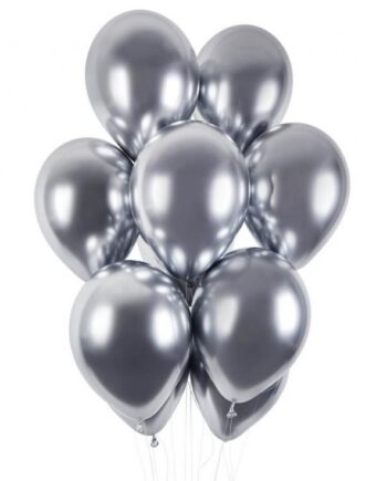 Glinsende Balloner Gb120 33cm Sølv Stk