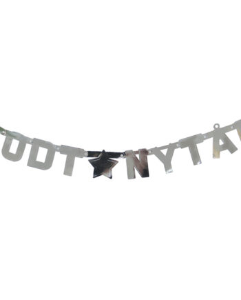 Godt Nytår Banner Sølv