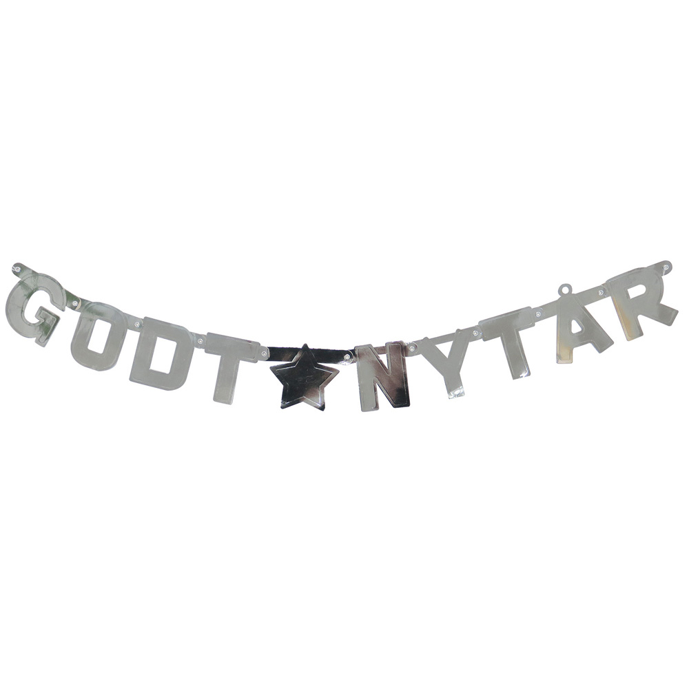 Godt Nytår Banner Sølv