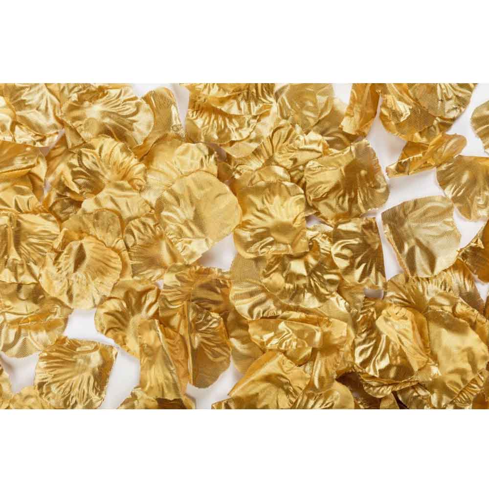 Guld Rosenblade 144 Stk