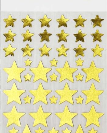 Guld Stjerne Stickers Stk