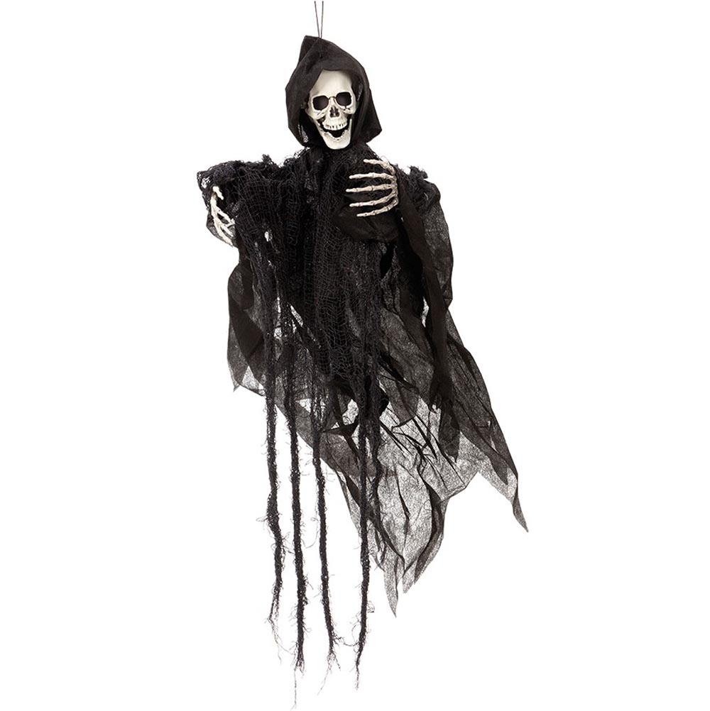 Hængende Halloween Skelet Sort