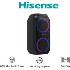 Hisense Party Rocket 160 Kanal Festhøjttaler Sort