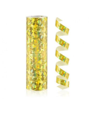 Holografisk Streamer Guld Stk