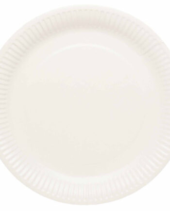 Hvide Paptallerkner Stk Coconut