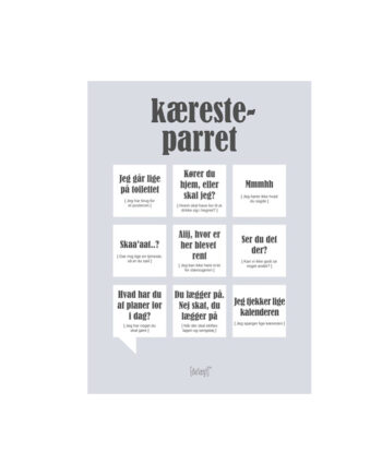 Kæresteparret Citatplakat Kort