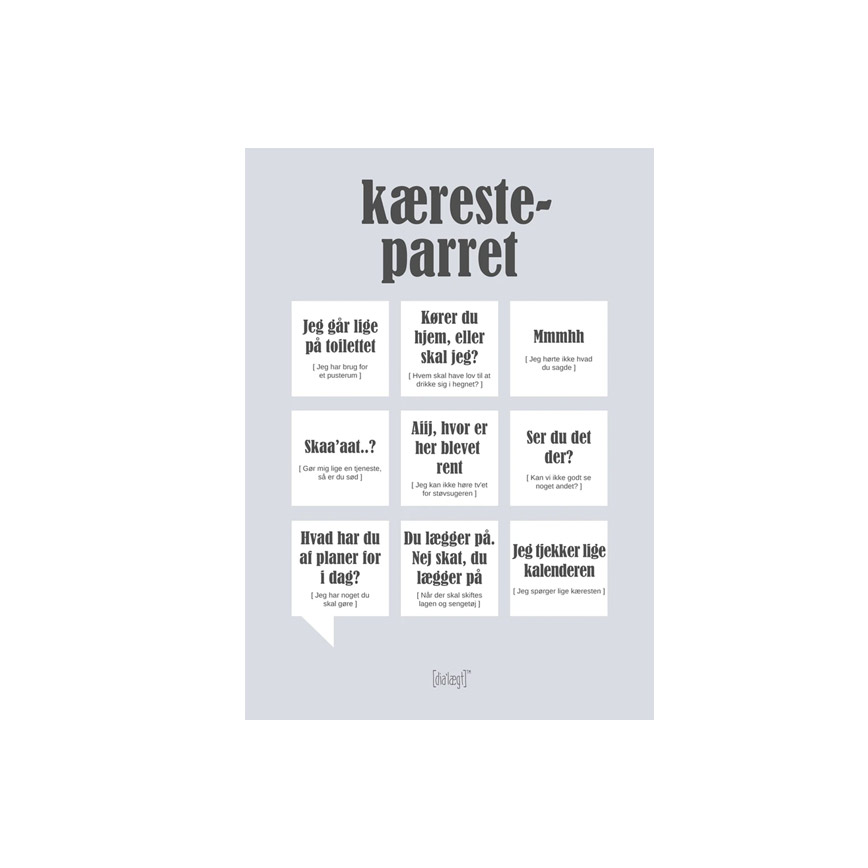 Kæresteparret Citatplakat Kort