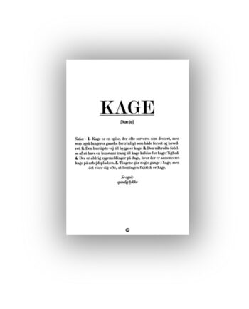 Kage Citatplakat Kort