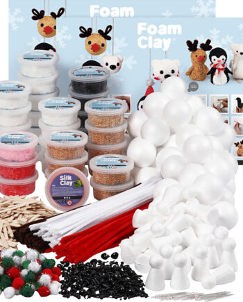 Klassesæt Til Polardyr Foam Clay Assorterede Farver