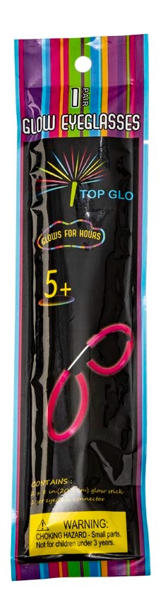 Knæklys Brille Pink