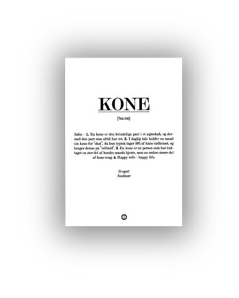 Kone Citatplakat Kort