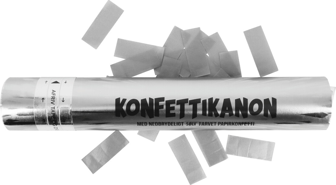 Konfettikanon Sølv 30xø5 Scanseason