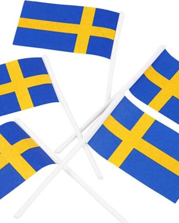 Lagkageflag Svensk Str 30x50 100 Stk