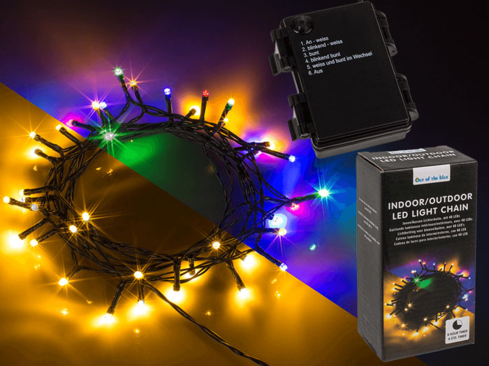 Led Lyskæde Led Multi Farvet