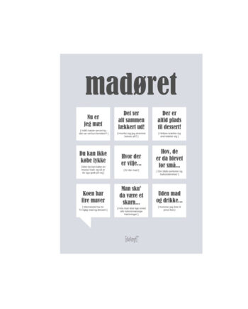Madøret Citatplakat Kort