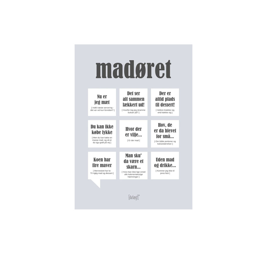 Madøret Citatplakat Kort