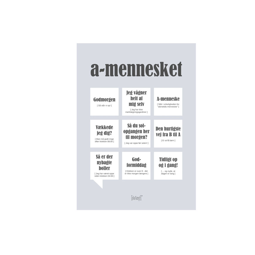 Mennesket Citatplakat Kort