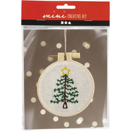 Mini Diy Kit Broderi Juletræ