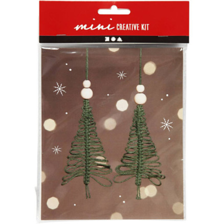 Mini Diy Kit Macram Juletræ