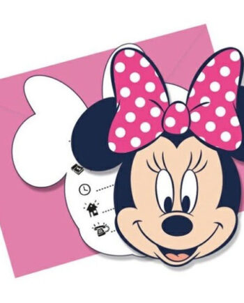 Minnie Mouse Indbydelser Stk